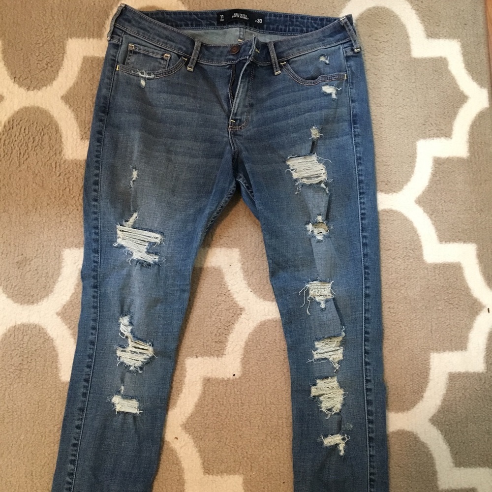 Hollister ripped jeans
